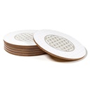 Sous verres Fleur de Vie ensemble de 6 0