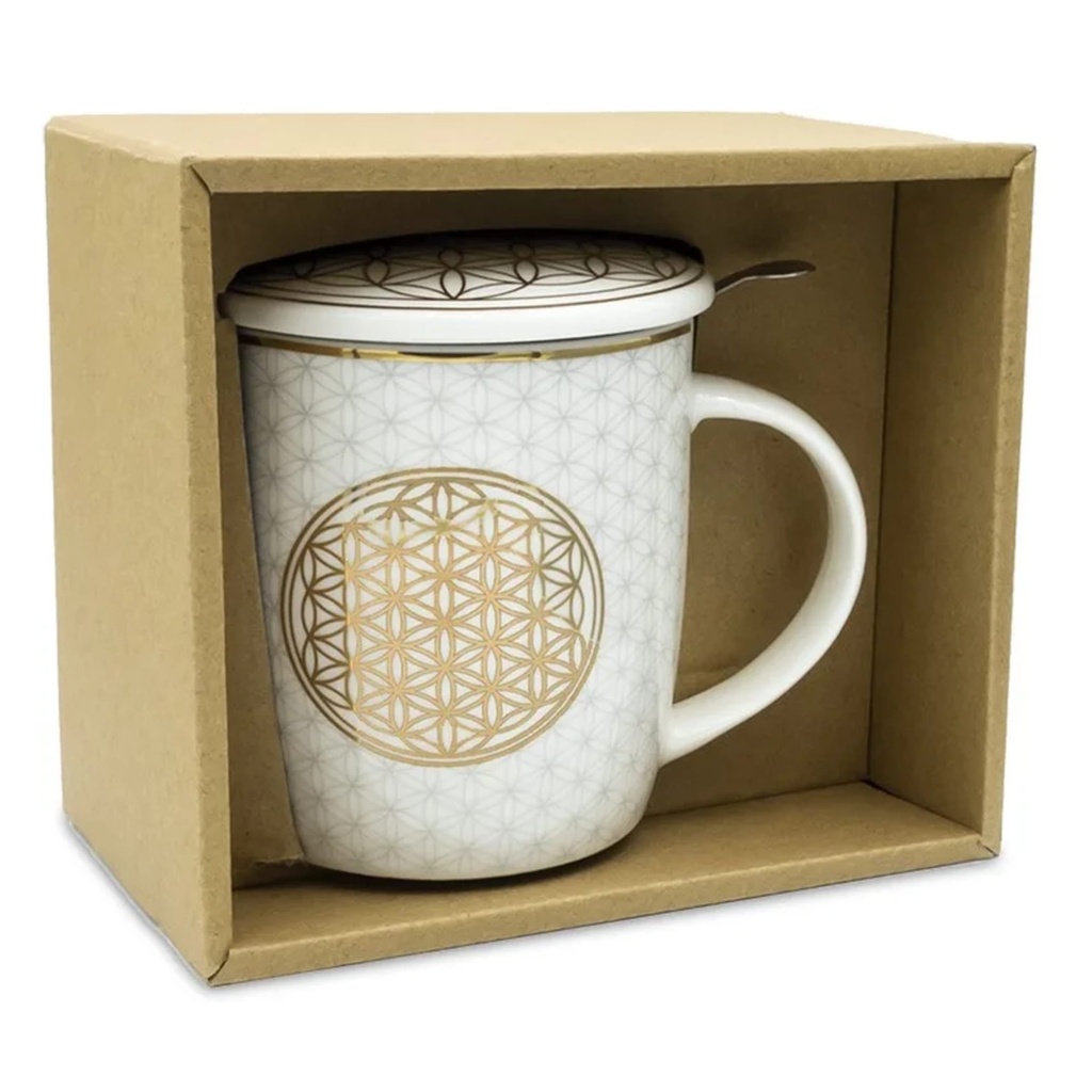 Tasse à thé infuseur Fleur de Vie 2