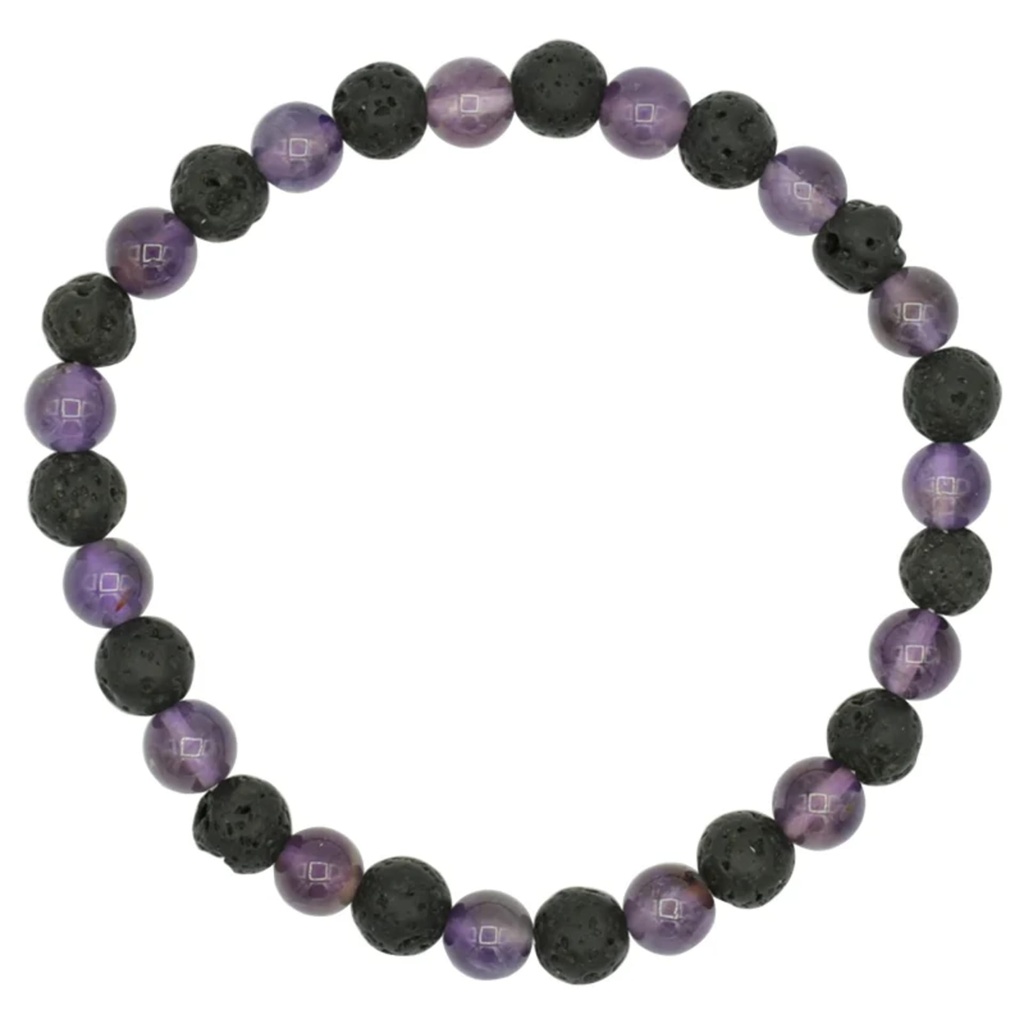 Bracelet lave / améthyste 0