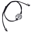 Bracelet Arbre de Vie noir ajustable 0