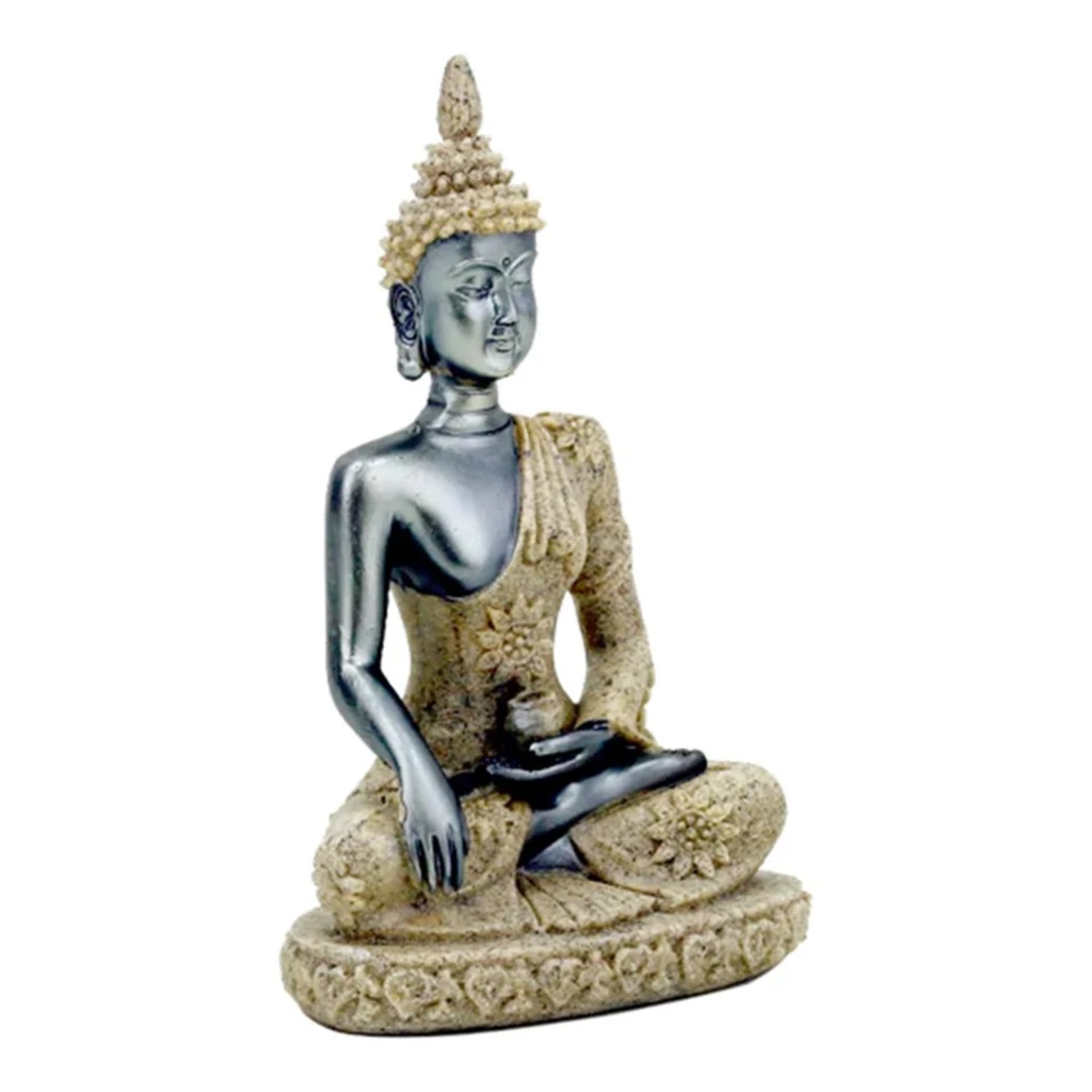 Statue de Boudha en résine avec sable 0