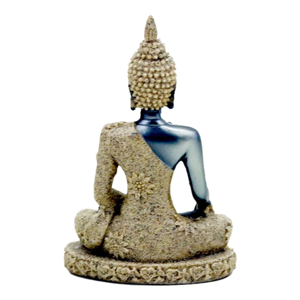 Statue de Boudha en résine avec sable 1
