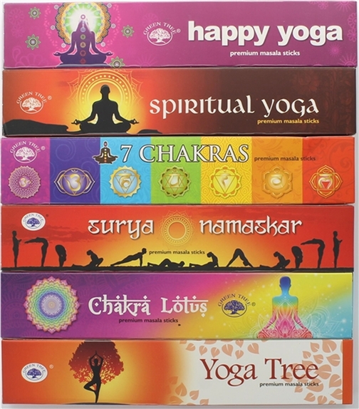 Coffret Encens Bâton Green Tree Yoga 6 Fragrances 1