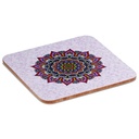 Sous-verres Mandala violet lot de 6 0