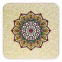 Sous-verres Mandala vert lot de 6 1