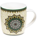 Tasse à thé infuseur Mandala vert 0