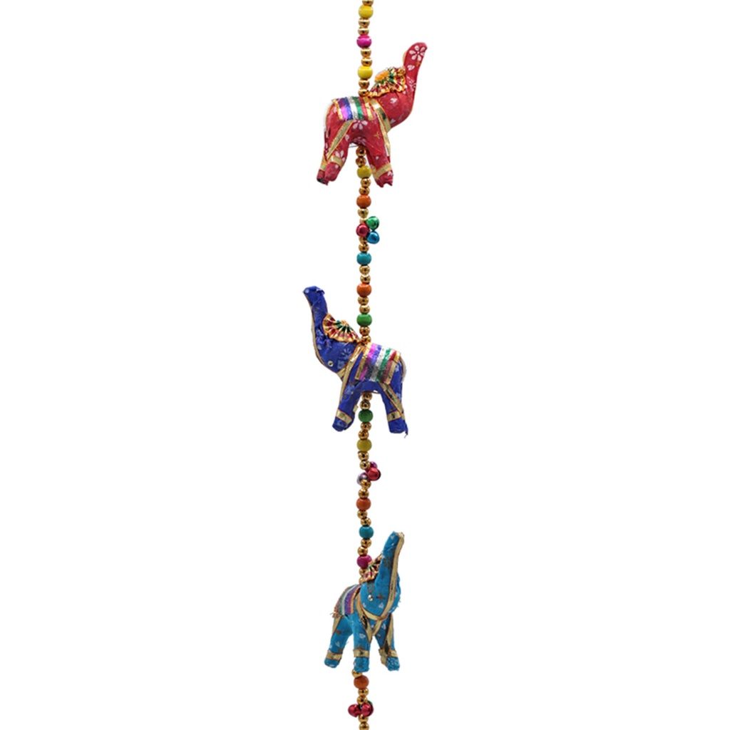 Guirlande décorative éléphants habillés 3
