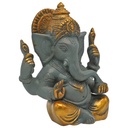 Ganesh gris bicolore finitions couleur or 0