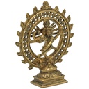Shiva Nataraj laiton double anneau couleur or 0