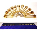 Diapasons Cosmique Octave SET de 11 couleur or 0