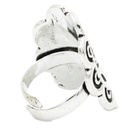 Anneau OM laiton couleur argent 0