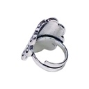 Anneau OM laiton couleur argent 1