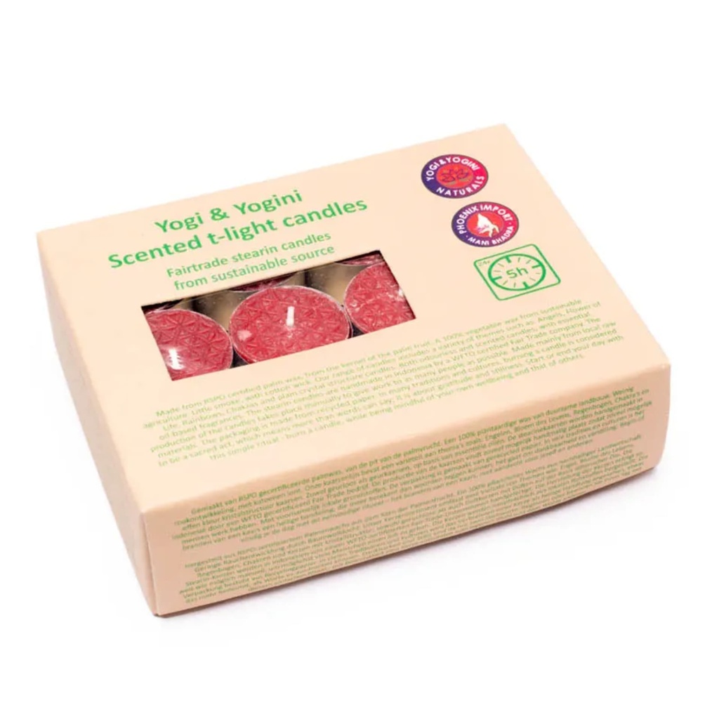 24 bougies chauffe plat de stéarine Rose 0