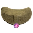 Coussin de méditation Chanvre vert - demie lune 0