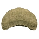 Coussin de méditation Chanvre vert - demie lune 1