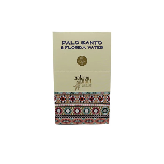 Encens Bâton Native Soul Palo Santo et Florida Water 15 g 2