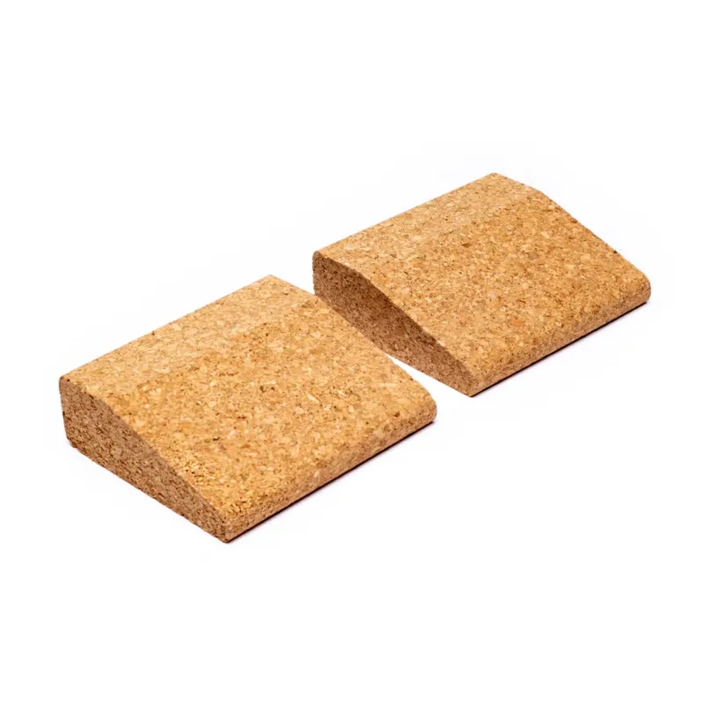 Coins (petits) en liège pour Yoga SET de 2 0