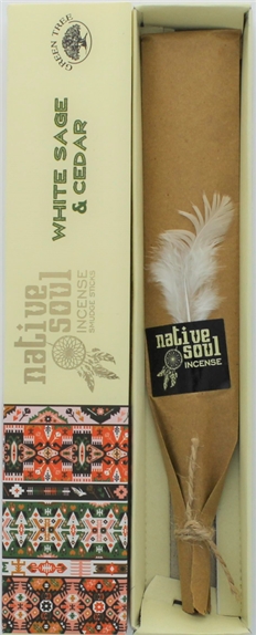 Encens Green Tree Native Soul Sauge Blanche et Cèdre - 15 grs 1