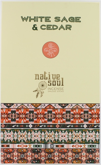 Encens Green Tree Native Soul Sauge Blanche et Cèdre - 15 grs 2