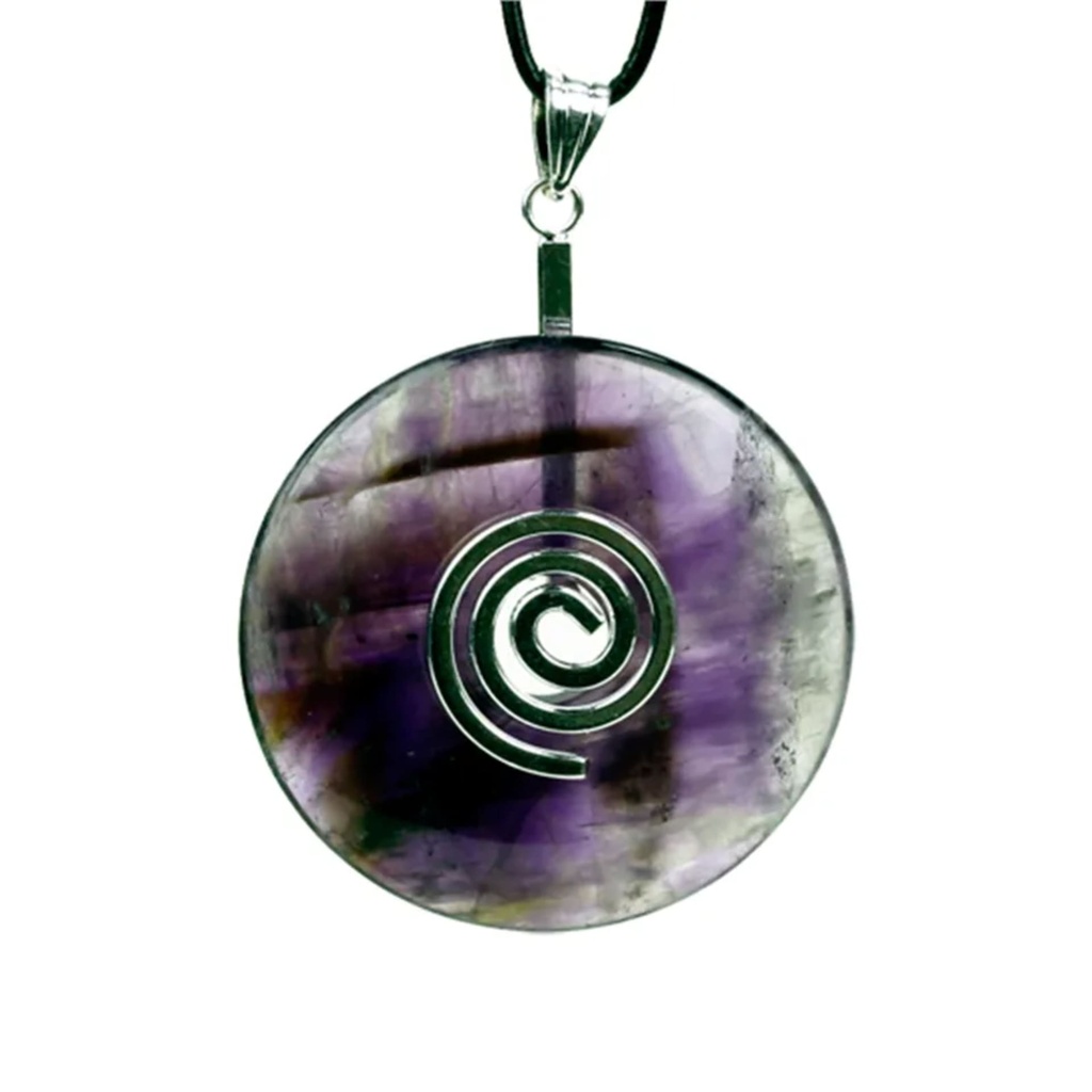 Pendentif donut améthyste sans cordon 1
