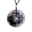 Pendentif donut améthyste sans cordon 1