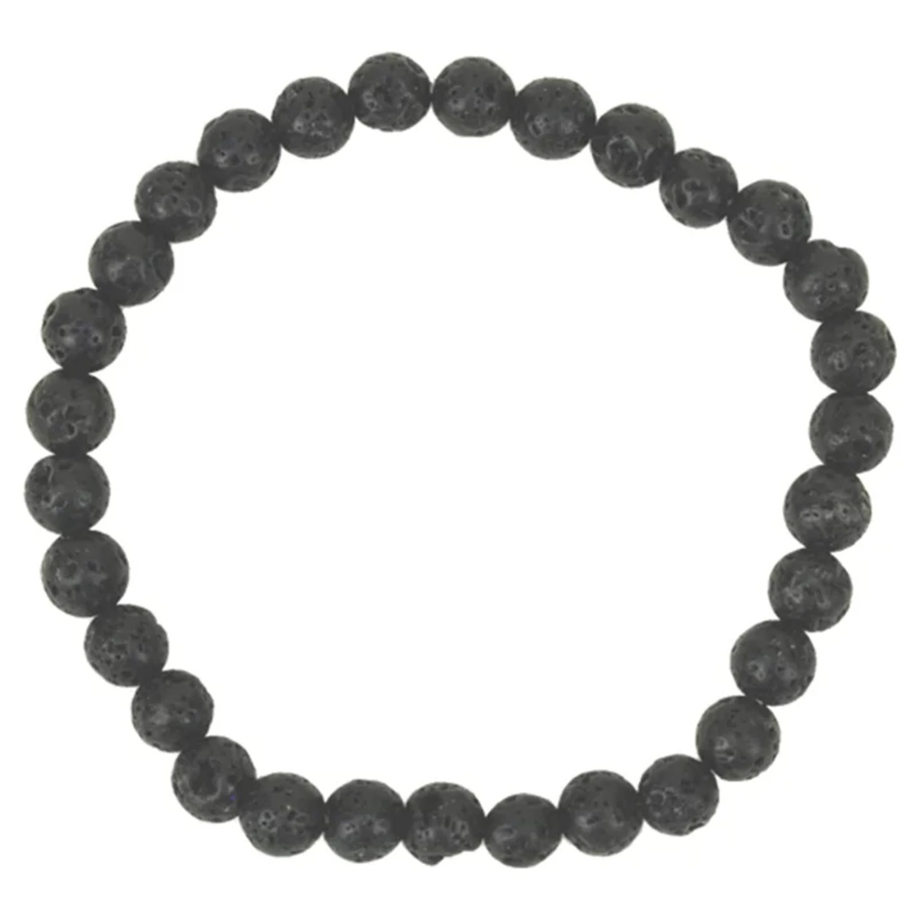 Bracelet - pierre de lave - noir 0