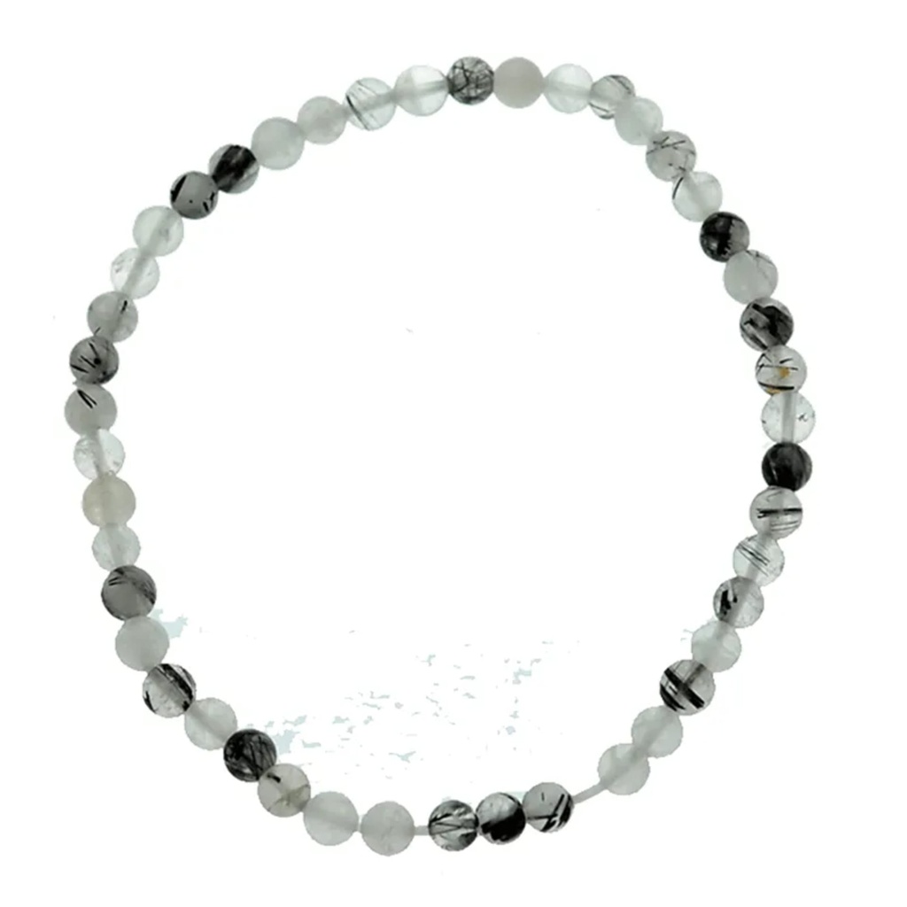 Bracelet en quartz tourmaline élastique 0