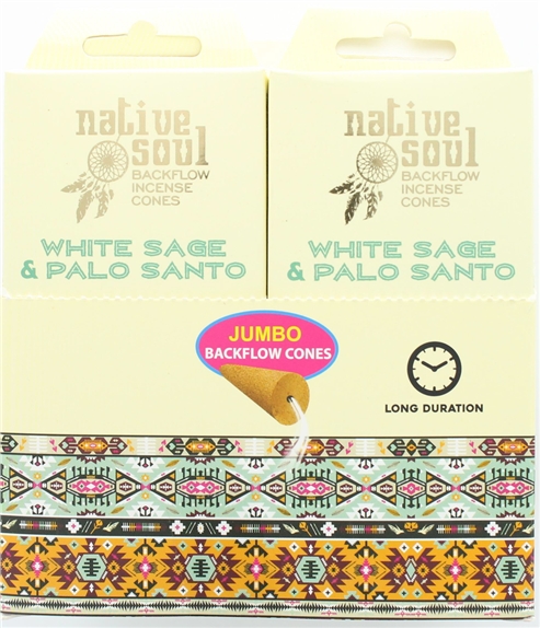 Encens Cône Cascade Green Tree Native Soul Sauge Blanche Palo Santo 2