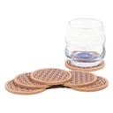 Fleur de vie Sous verre - liège lot de 6 1