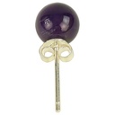 Boucles d’oreille Améthyste clou argent 925 0