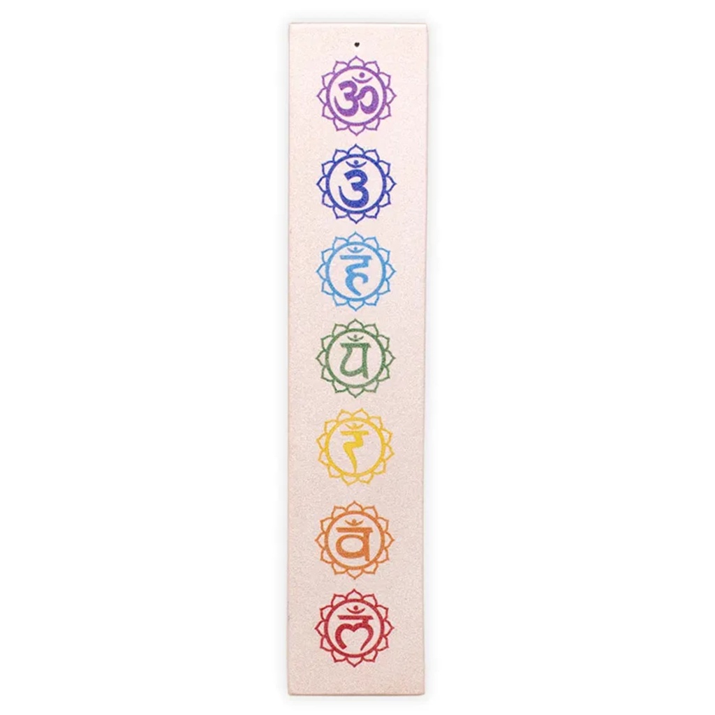 Brule encens en grès 7 chakras long 0
