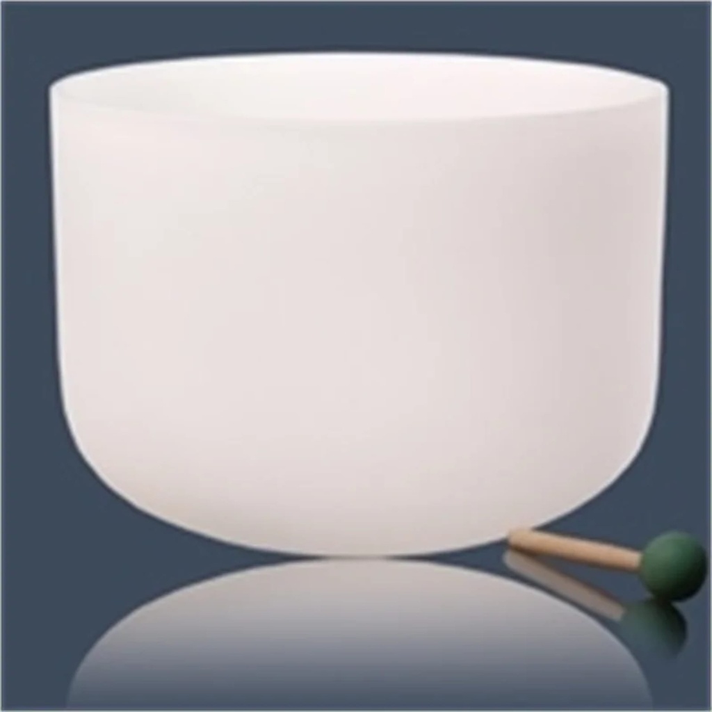 SET bol chantant de cristal DO # + housse 432 Hz 1