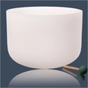SET bol chantant de cristal DO # + housse 432 Hz 1