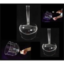 Bol de cristal avec manche note FA# + housse 1