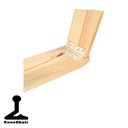 Banc de méditation pliable - Le chêne rouge d'Amérique 2