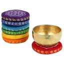 Coussins pour bols chantants SET 7 chakra 0