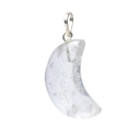 Pendentif en Cristal de Roche en forme de lune 0