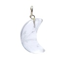Pendentif en Cristal de Roche en forme de lune 1