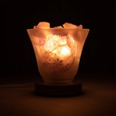 Lampe gemme fleur de vie avec câble et LED 0