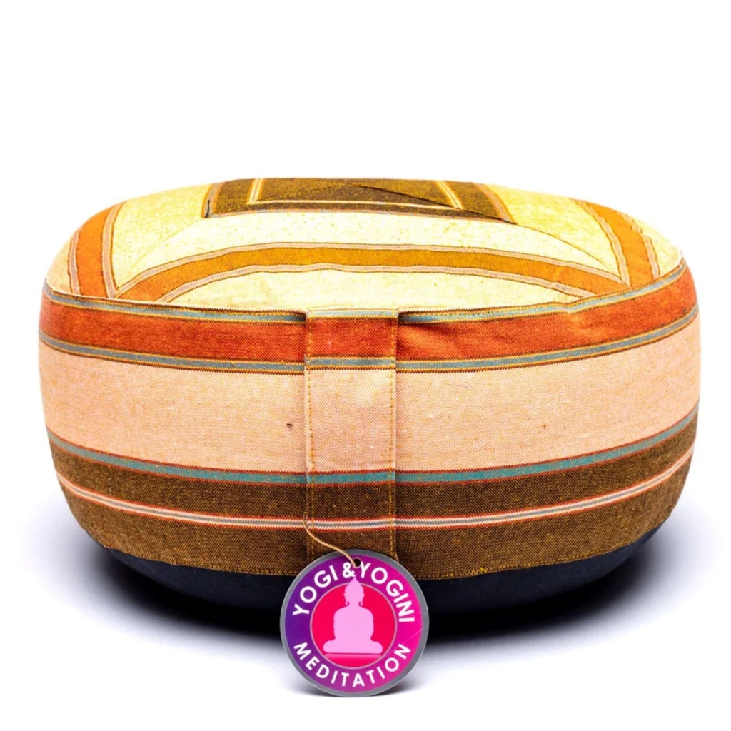 Coussin de méditation crème/orange 3