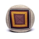 Coussin de méditation gris/jaune 2