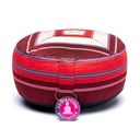 Coussin de méditation rose/rouge 1