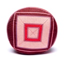 Coussin de méditation rose/rouge 2