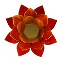 Eclairage Lotus 3 couleurs bordure dorée 1