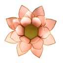 Eclairage ambiance Lotus rose pastel bord or 1