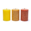 Bougies de stéarine 3 x SUNSET 0
