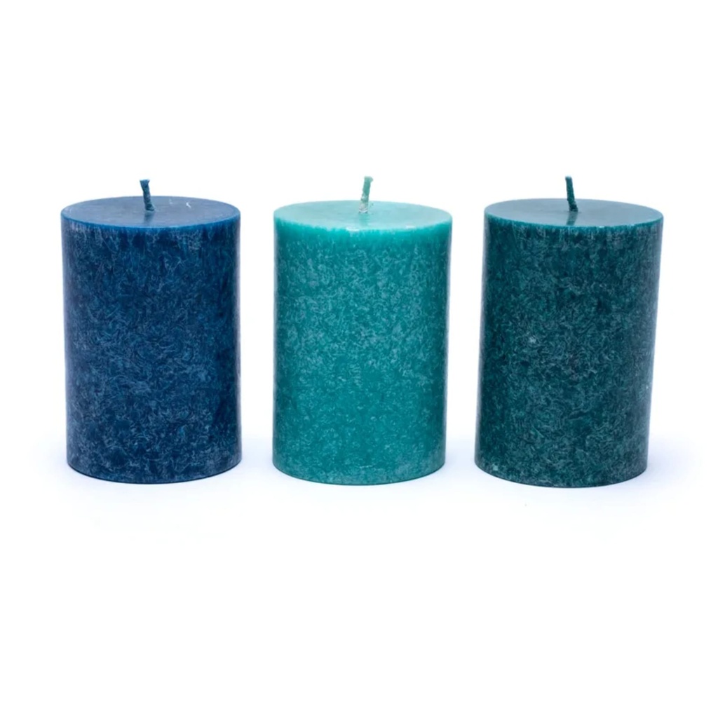 Bougies de stéarine 3 x OCEAN 0