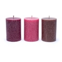 Bougies de stéarine 3 x EARTH 0