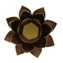 Eclairage Lotus noir foncé bord noir 1