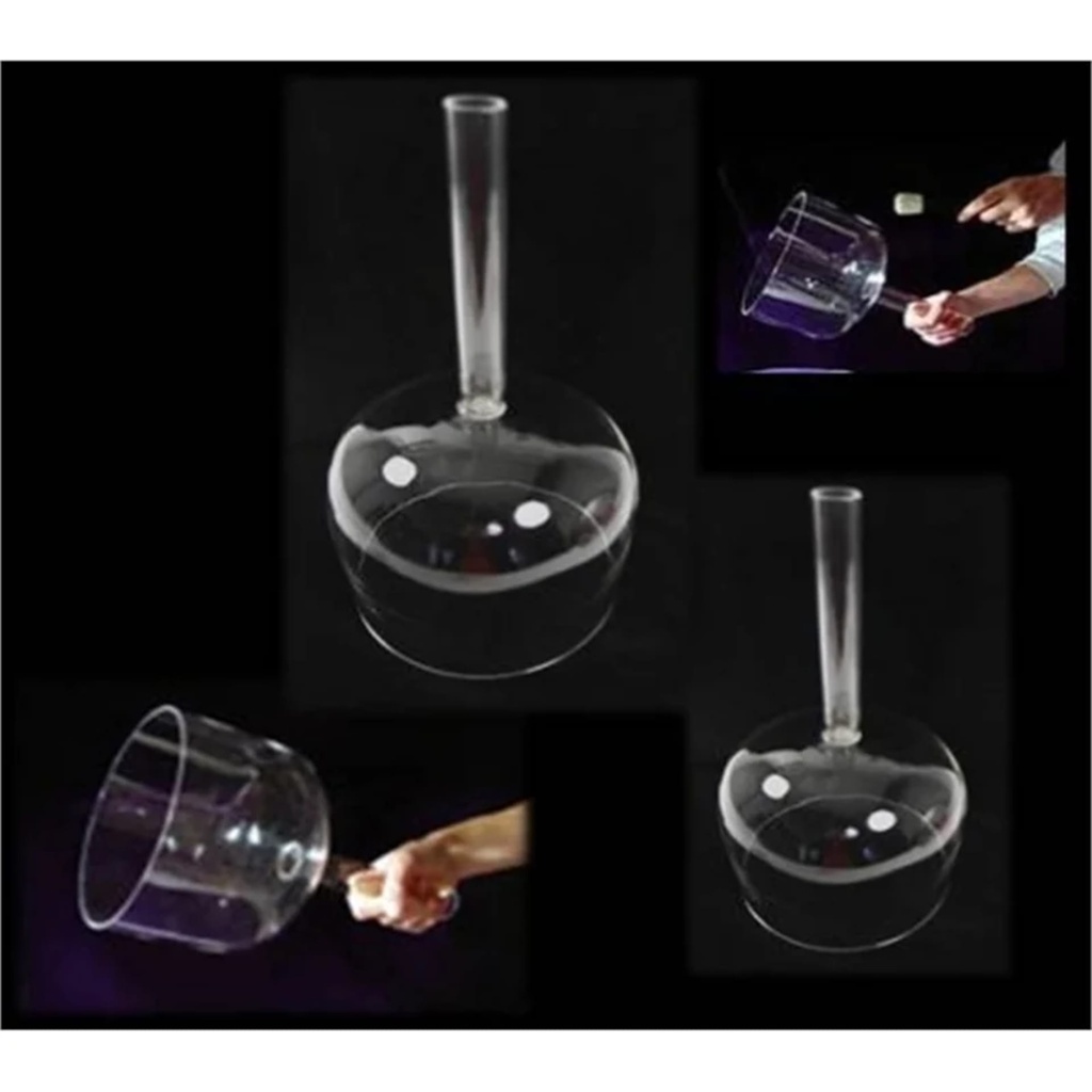 Bol chantant de cristal avec manche note SOL + houssee 1